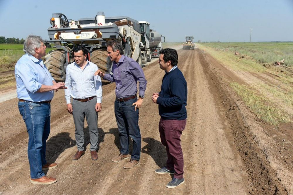 Katopodis recorri obras estratgicas de energa y conectividad en Guamin y Daireaux
