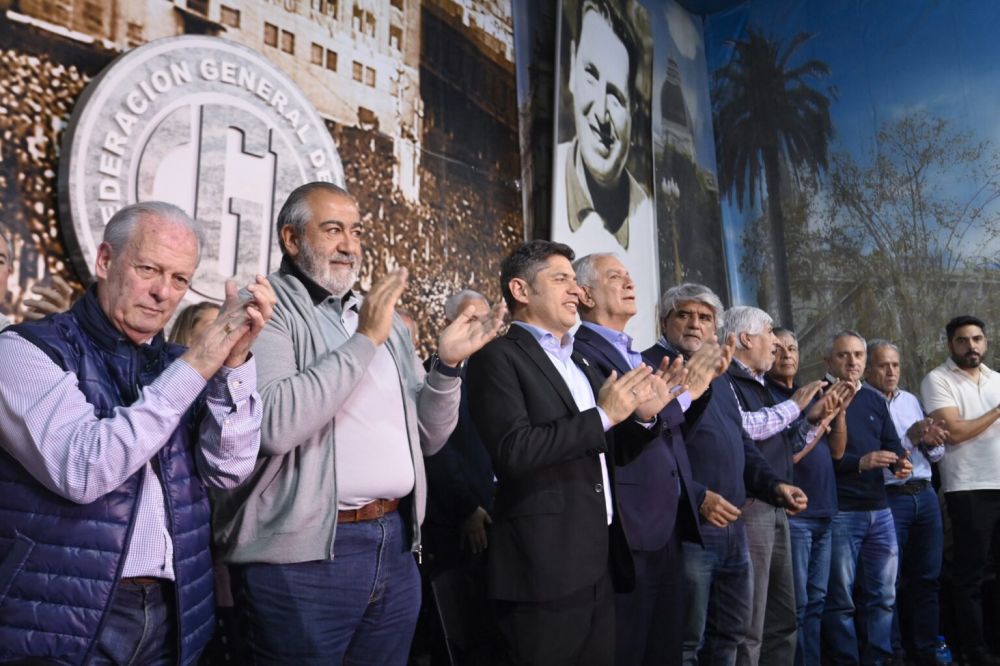 La CGT y Axel Kicillof se mostraron en unidad en La Plata y homenajearon a Rucci: Estamos militando esta eleccin como si fuese la ltima de la historia
