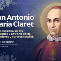 Hoy celebramos a San Antonio Mara Claret, patrono de los obreros textiles y los educadores