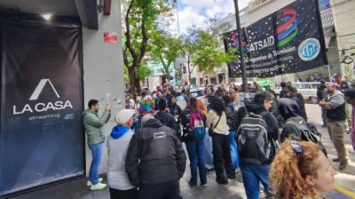 El SATSAID volvi a las calles para exigir la regularizacin laboral en las plataformas de streaming