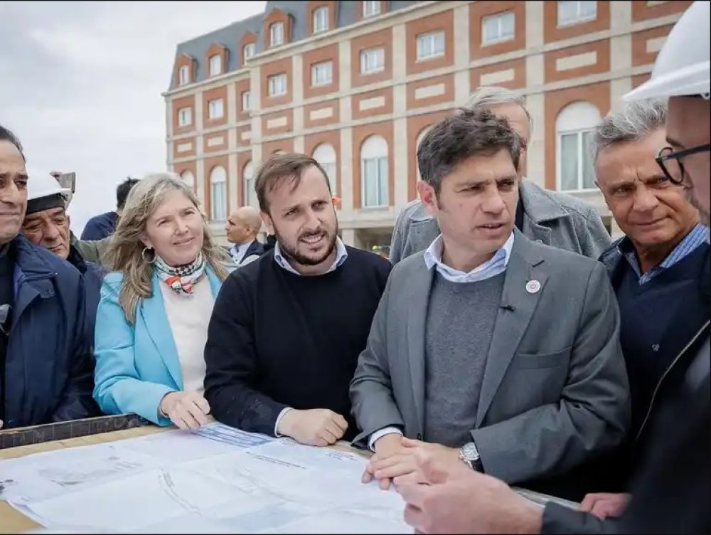 Kicillof recorri las obras de remodelacin en la Rambla