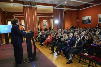 La arenga de Milei antes de viajar a Miami