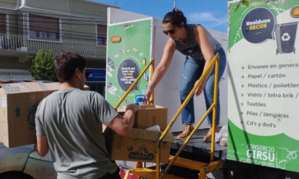 El Punto Limpio Mvil de Girsu realizar el ecocanje en Gaiman, Playa Unin, Puerto Madryn y Trelew
