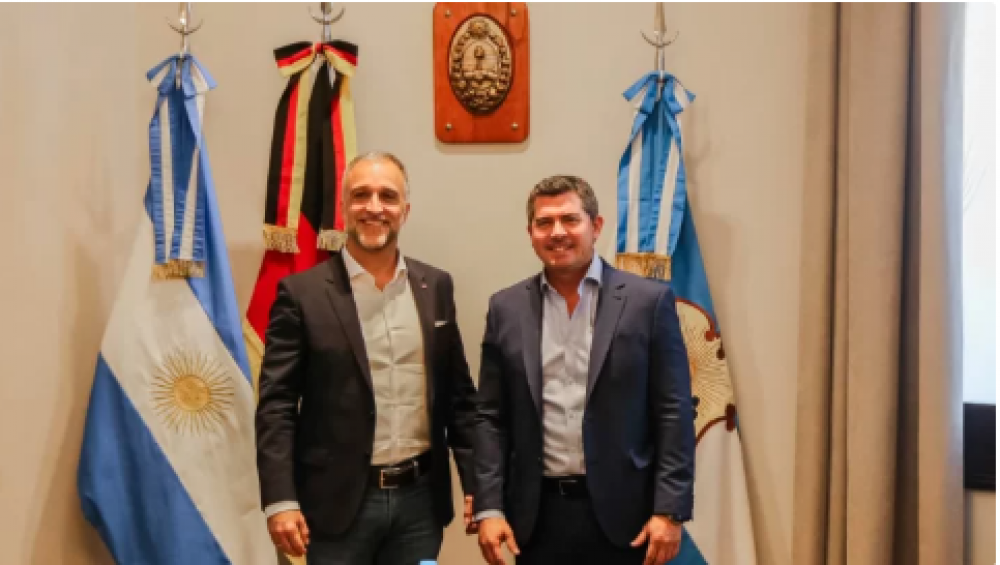 Tras la reunin con Orrego, el cnsul alemn destac los avances de San Juan en energas renovables y la importancia del cobre