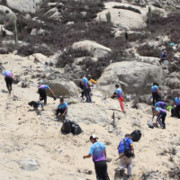 Per: Pampas de Reque: acumulacin de ms de 200 bolsas de residuos confirma el deterioro ambiental del sitio arqueolgico