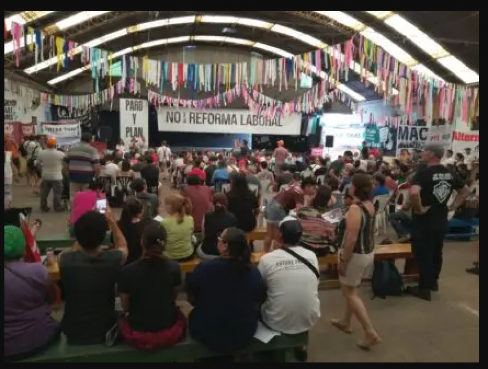 Encuentro Obrero en Zona Norte contra la reforma laboral de Milei
