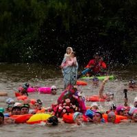 San Nicols: procesin por el arroyo convoc a ms de 450 fieles