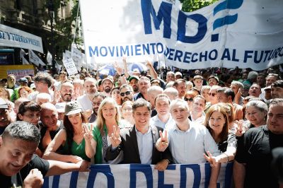 Kicillof march� contra la reforma laboral: �Es lo m�s parecido a la Ley Banelco que hay�