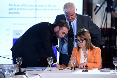 Patricia Bullrich y Menem se dan por vencidos: pese a la presi�n de Milei, no habr� cambios en el Presupuesto