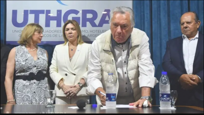 Gastron�micos: Barrionuevo comienza un nuevo mandato al frente de la UTHGRA, sindicato que conduce desde 1985