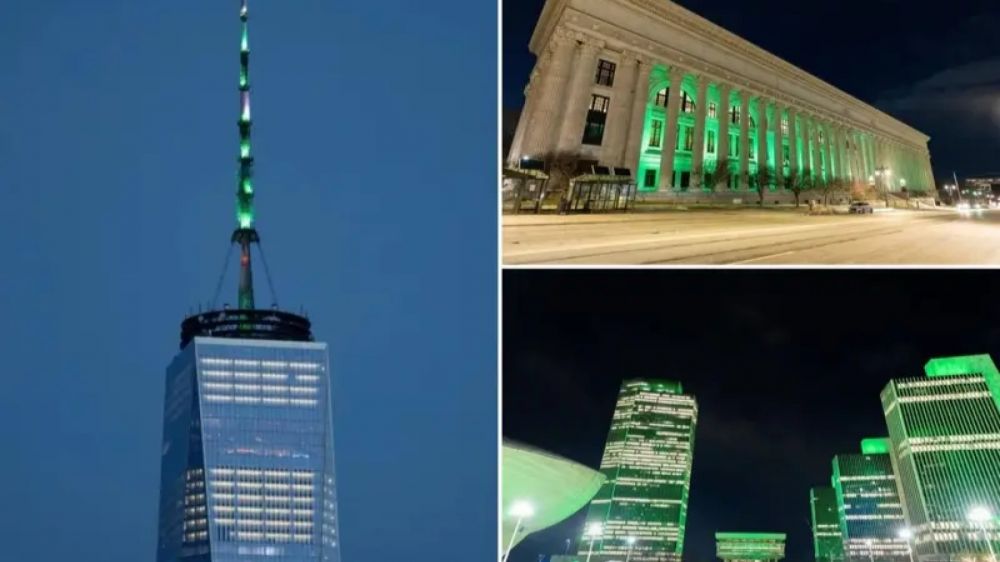 Nueva York se iluminan de verde con motivo del Mes de la Herencia Isl�mica