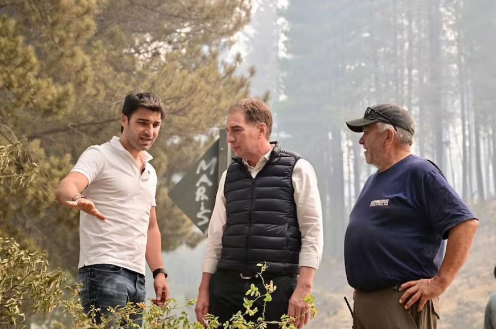El Gobierno se comprometi� a mandarle fondos a Chubut para atender la emergencia por los incendios