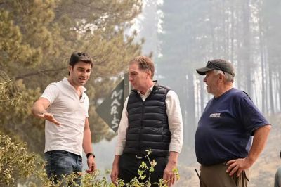 El Gobierno se comprometi� a mandarle fondos a Chubut para atender la emergencia por los incendios