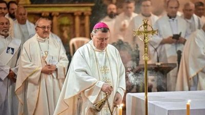 El nuncio agradeci� el saludo del Episcopado al concluir su misi�n en el pa�s