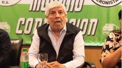 Moyano reclama reapertura de paritarias para Camioneros y cuestion� el uso extendido de sumas no remunerativas