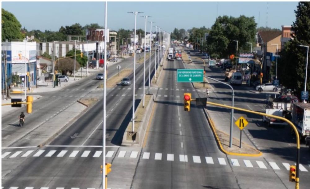 Obra p�blica en la provincia de Buenos Aires: Katopodis y Oterm�n recorrieron la ruta 4 en Lomas de Zamora