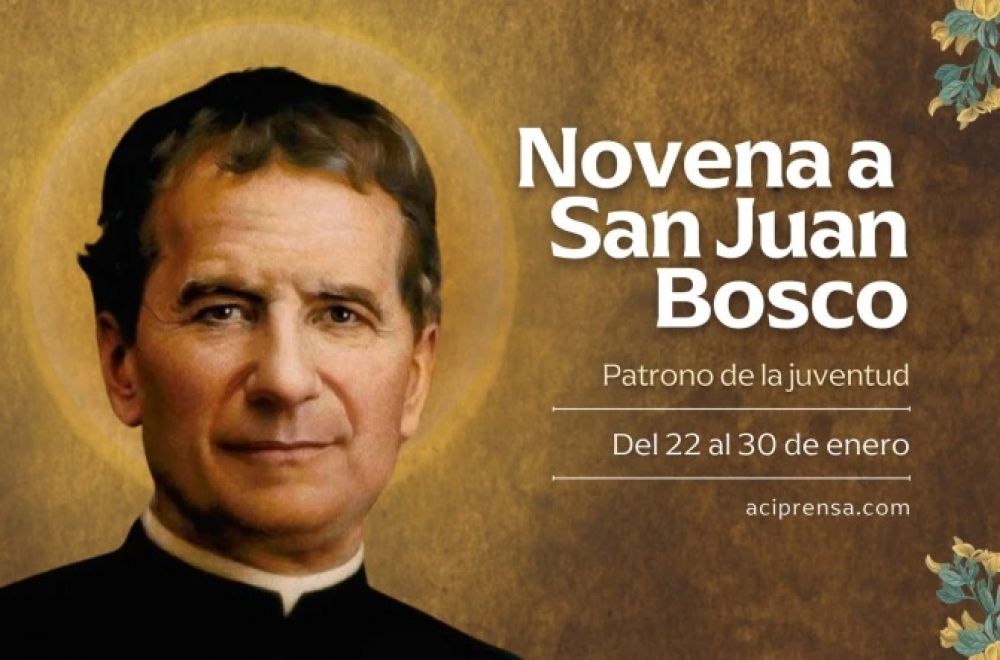 Hoy se inicia la novena a San Juan Bosco, �maestro de espiritualidad juvenil�