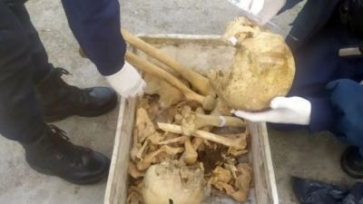 Encontraron cuatro cr�neos en el GIRSU