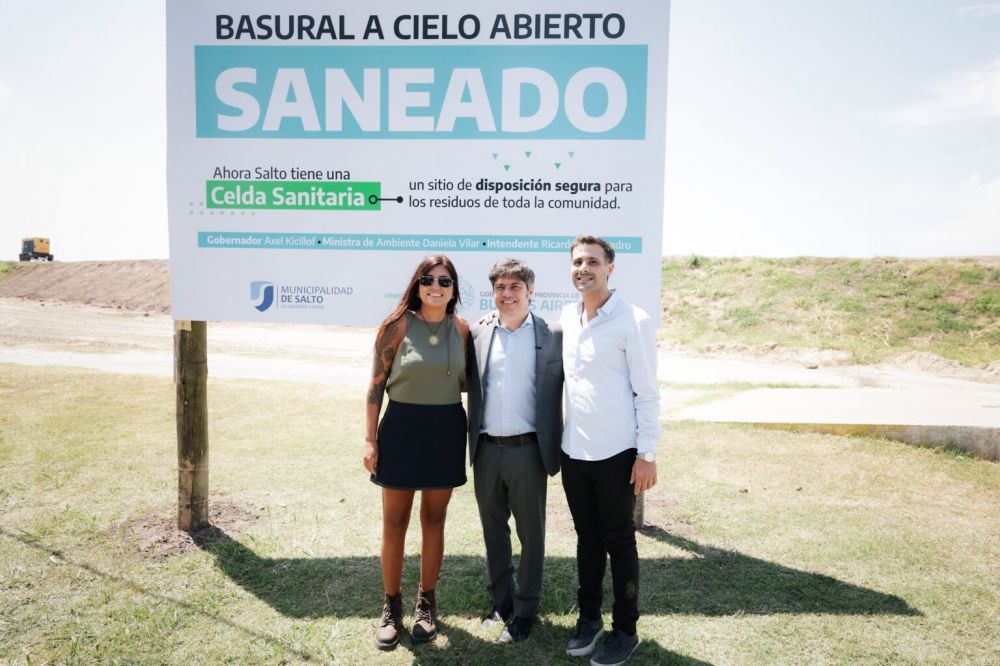 Tras cerrar un basural a cielo abierto, Axel Kicillof se acord� de Milei: �Estamos en las ant�podas de los que niegan el cambio clim�tico�