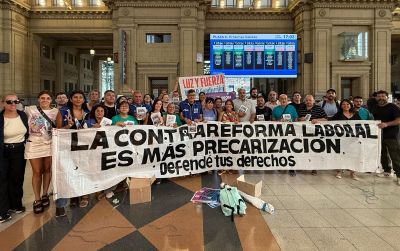 Alimentaci�n sali� a volantear contra la Reforma Laboral: �Esto lo frenamos en las calles, en las f�bricas, en los colegios, las universidades y los talleres con unidad, solidaridad y organizaci�n�