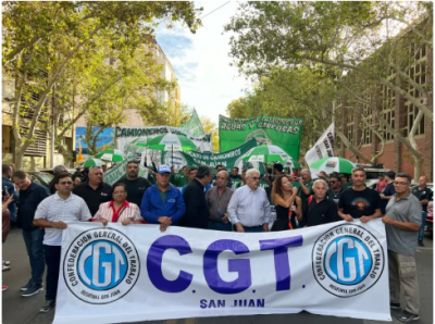 La CGT y las dos CTA marchar�n en San Juan contra la reforma laboral