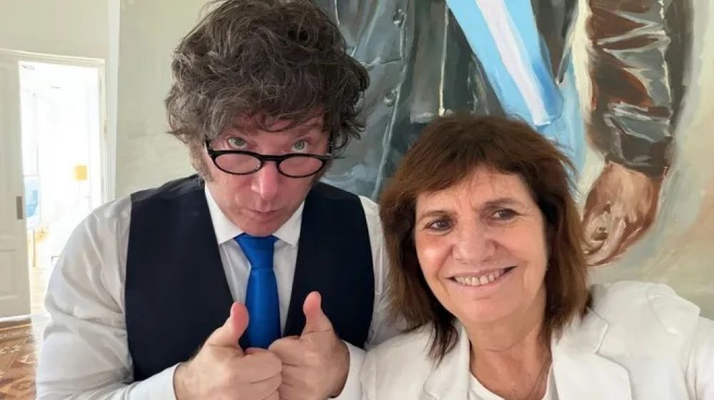 Patricia Bullrich se reuni� con Javier Milei mientras se discute la reforma laboral: 