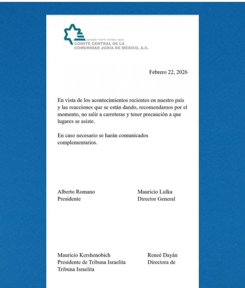 Comunicado de Comit� Central sobre la situaci�n en M�xico