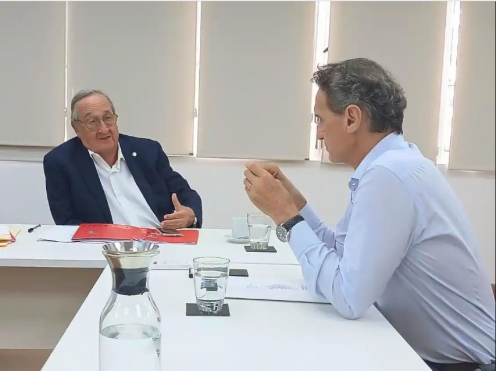 Lunghi se reuni� con Katopodis para avanzar en obras de cloacas, salud y saneamiento