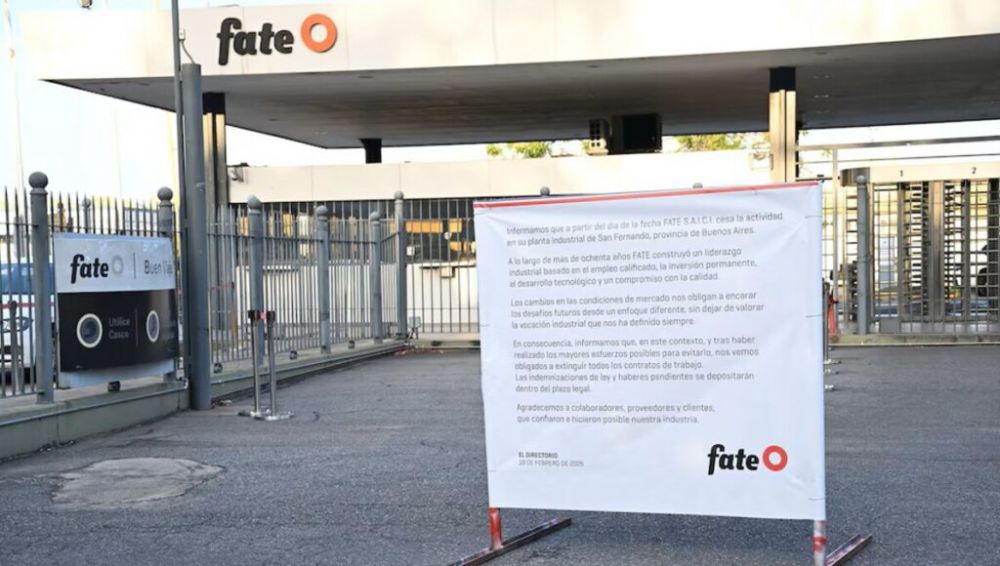 Cierre de Fate: el SUTNA asegura que hay un acuerdo firmado que proh�be despidos hasta junio