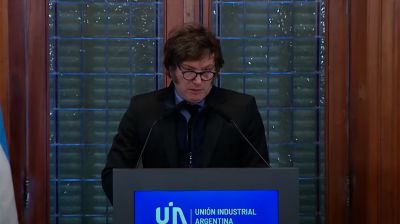 La UIA calific� las cr�ticas de Milei a la industria como un �agravio injusto� para quienes producen