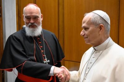 Cardenal de Teher�n se re�ne con el Papa Le�n XIV tras ser evacuado de Ir�n
