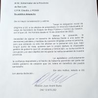 El Gobernador le acept� la renuncia al secretario de �tica P�blica y Control de Gesti�n, Ricardo Bazla