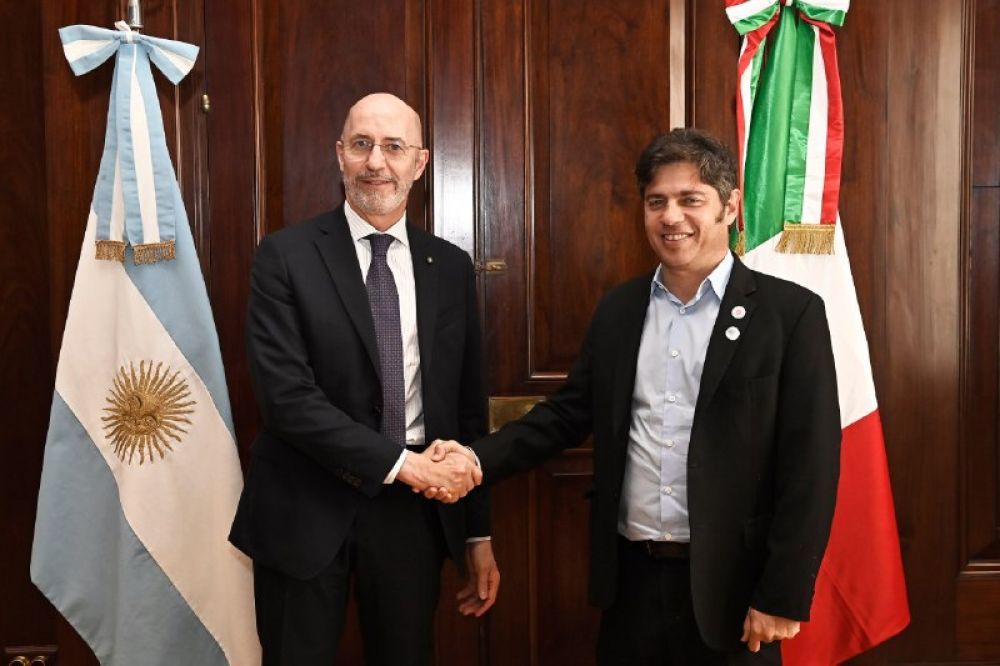 Axel Kicillof se reuni� con el embajador de Italia: �fortalecer los v�nculos internacionales es fundamental�