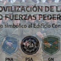 Salarios en crisis y una protesta in�dita: las cinco fuerzas federales marchan el 2 de abril