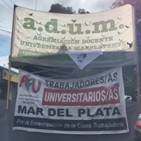 Comenz� la Carpa por la Universidad y la Soberan�a organizada por ADUM y APU: �Necesitamos ecuperar nuestros salarios a Diciembre del 2023�