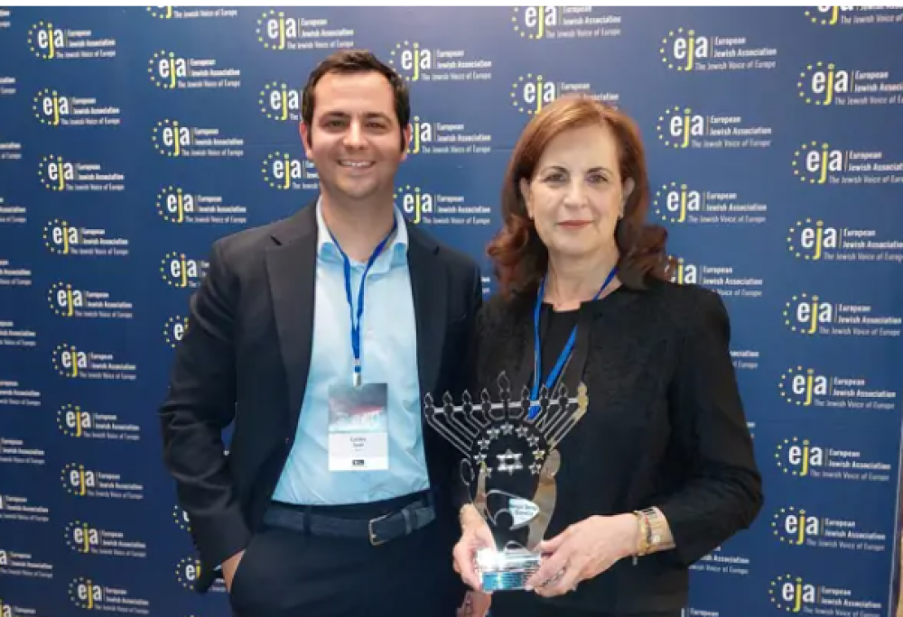 La presidenta de la CJM galardonada con el Premio Reina Esther de la EJA en una gala de l�deres jud�os europeos