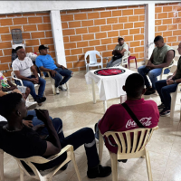 Colombia: Una peque�a planta en medio del bananal