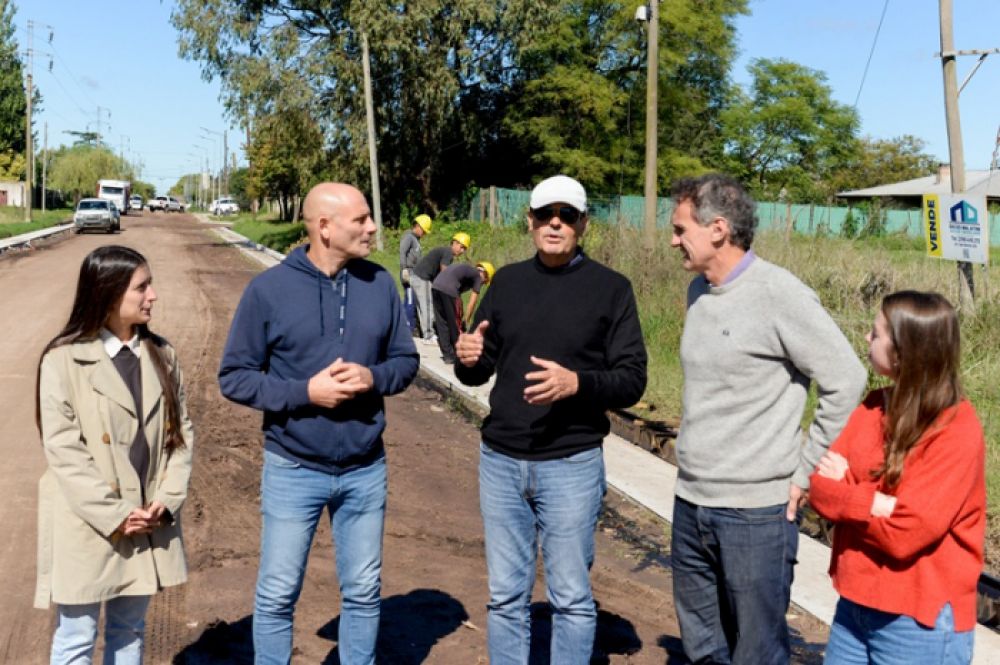 En Carlos Casares, Katopodis recorri� obras de infraestructura sanitaria
