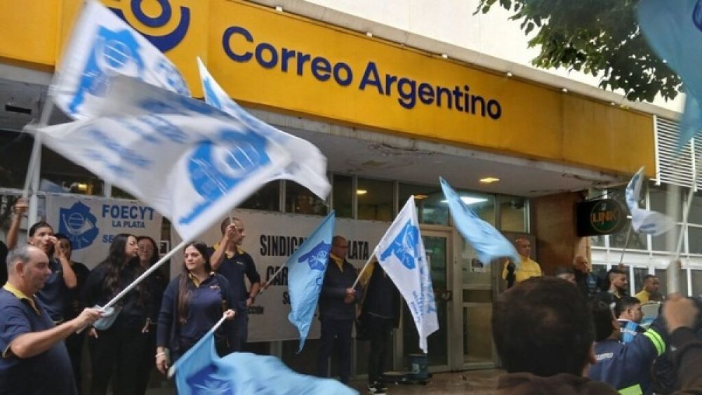 Paro de 48 horas en el Correo Argentino con movilizaci�n y trabajo a reglamento