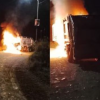 Suspenden recolecci�n de basuras en Popay�n tras quema de otro veh�culo de Urbaser