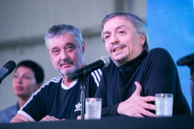 M�ximo Kirchner cuestion� a la CGT porque �olvid� a Cristina en el acto por el 1� de mayo: �Necesitamos que recuperen el coraje para defender a los trabajadores�