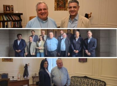 Mons. Colombo afianza puentes institucionales con referentes pol�ticos y sociales