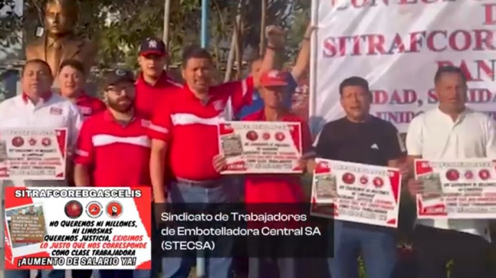 Guatemala � Panam�: El grito combativo del STECSA