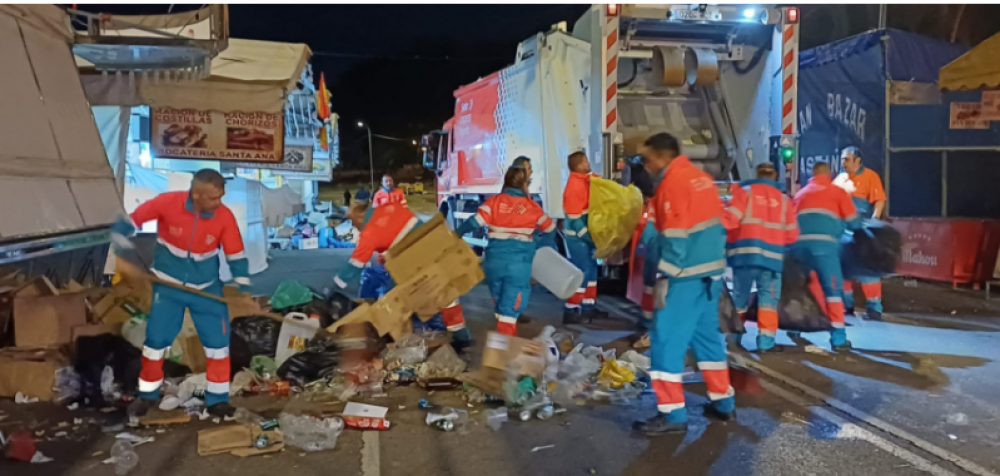 As� ha sido el dispositivo especial de limpieza del SELUR que Urbaser ha desplegado para garantizar la vuelta a la normalidad tras las fiestas de San Isidro en Madrid