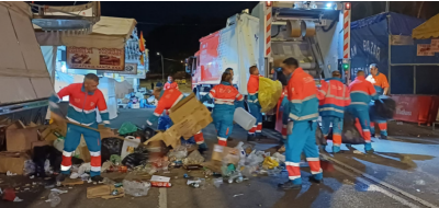As� ha sido el dispositivo especial de limpieza del SELUR que Urbaser ha desplegado para garantizar la vuelta a la normalidad tras las fiestas de San Isidro en Madrid