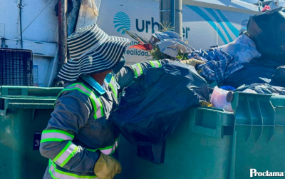 Popay�n corre contra la basura acumulada en las calles