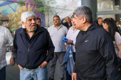 Pablo Moyano y una protesta de 