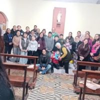 La prelatura de De�n Funes reuni� a decenas de fieles en una misi�n territorial