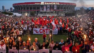 Varias protestas sindicales ganaron las calles y la atenci�n al inicio del Mundial de F�tbol 2026
