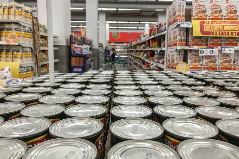 Crisis hist�rica de venta en los supermercados